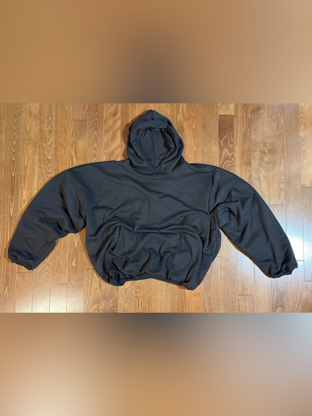 NEW Yeezy / IDLT style double layer hoodie BLACK